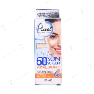 کرم ضد آفتاب رنگی پیکسل پوست خشک و حساس  بژ طبیعی spf 50