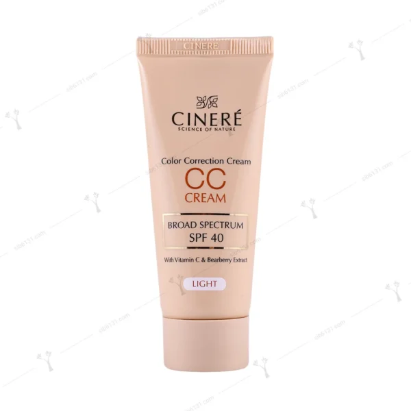 سی سی کرم سینره رنگ روشن spf 40
