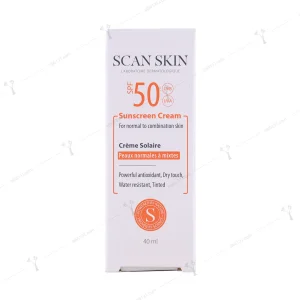 ضد آفتاب رنگی اسکن اسکین پوست نرمال و مختلط spf50