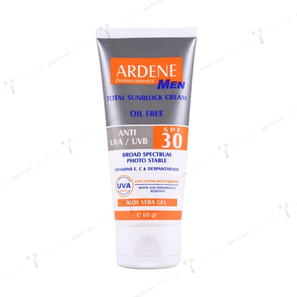 ضد آفتاب مردانه آردن فاقد چربی spf 30