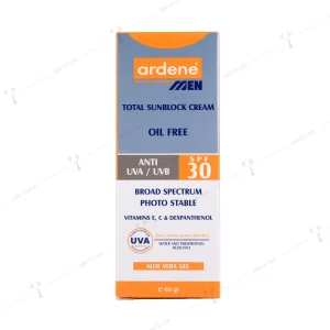 ضد آفتاب مردانه آردن فاقد چربی spf 30