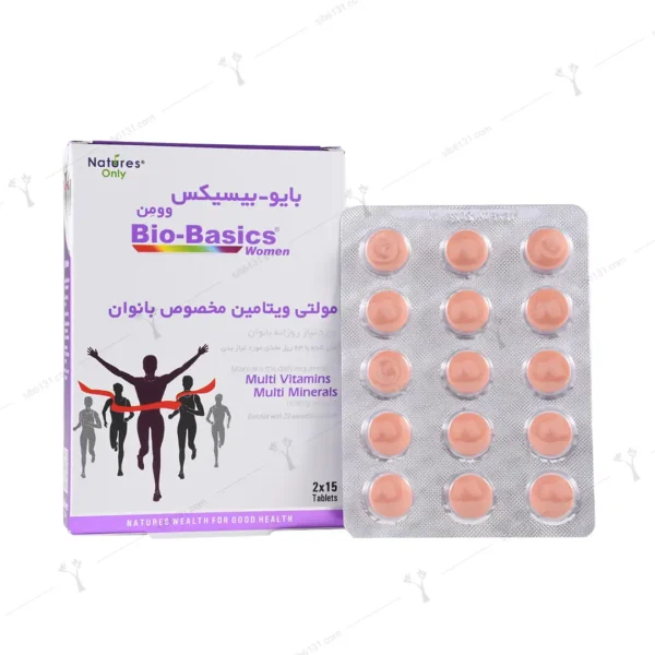 قرص مولتی ویتامین بایوبیسیکس نیچرز اونلی مخصوص بانوان 30 عددی