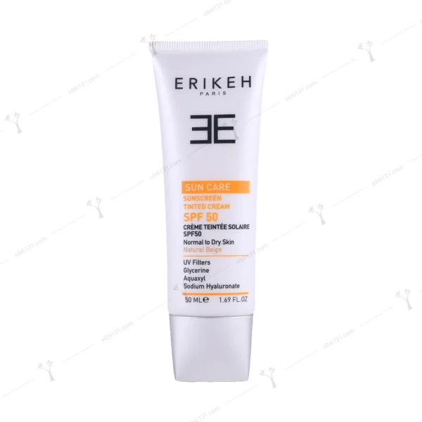 کرم ضد آفتاب اریکه پوست نرمال و خشک بژ طبیعی spf 50