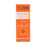 کرم ضد آفتاب بی رنگ فیس دوکس فاقد چربی spf 50