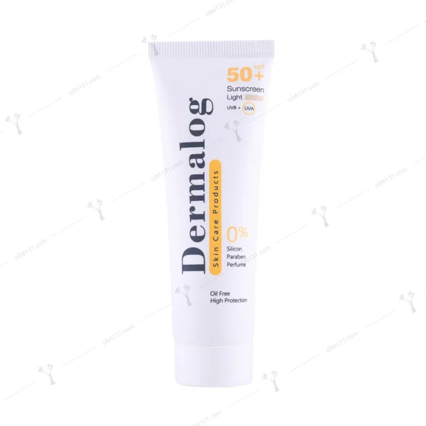کرم ضد آفتاب درمالوگ بژ روشن فاقد چربی spf 50