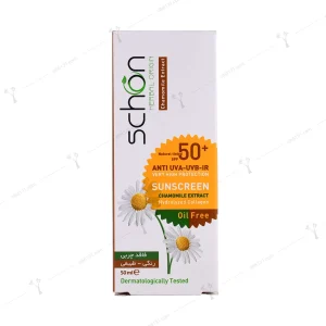 کرم ضد آفتاب رنگی شون فاقد چربی spf 50