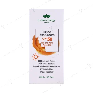 کرم ضد آفتاب رنگی کاسمکولوژی فاقد چربی spf 50