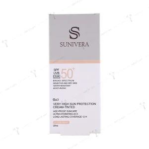 کرم ضد آفتاب سانیورا پوست خشک و حساس بژ تیره spf 50