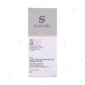 کرم ضد آفتاب سانیورا پوست چرب بژ تیره spf 50