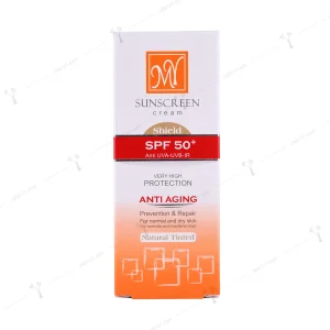 کرم ضد آفتاب ضد چروک مای  مناسب پوست نرمال و خشک بژ طبیعی spf 50