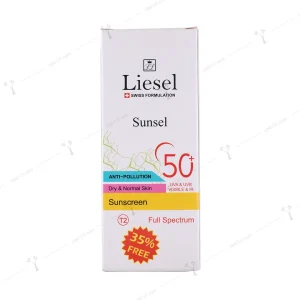 کرم ضد آفتاب لایسل پوست خشک و معمولی رنگ T2 spf 50