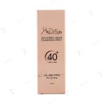 کرم ضد آفتاب مدیسان با پوشش کرم پودری انواع پوست بژ خیلی روشن +spf 40