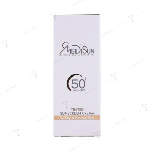 کرم ضد آفتاب رنگی مدیسان پوست خشک و نرمال +spf 50