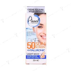 کرم ضد آفتاب رنگی پیکسل پوست چرب و اکنه ای بژ روشن spf 50