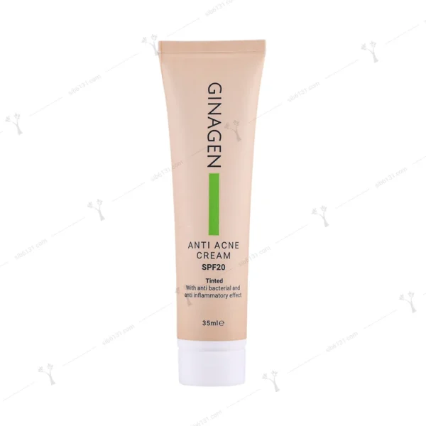 کرم ضد جوش رنگی ژیناژن بژ طبیعی spf 20