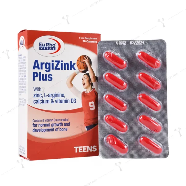 کپسول آرژی زینک پلاس یوروویتال 30 عددی