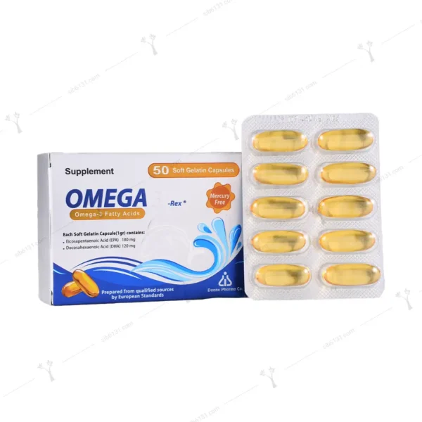 کپسول ژلاتینی نرم امگا 3 رکس دانا 50 عددی