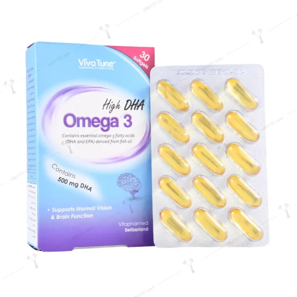 کپسول ژلاتینی نرم امگا 3 مدل High DHA ویواتیون 30 عددی