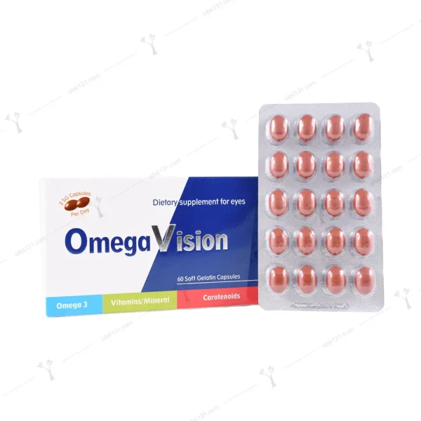 کپسول ژلاتینی نرم امگا ویژن دانا 60 عددی