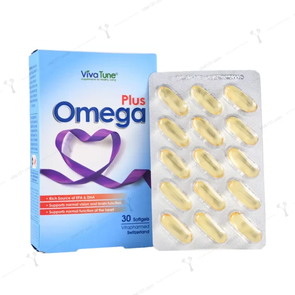 کپسول ژلاتینی نرم امگا پلاس ویواتیون 30 عددی