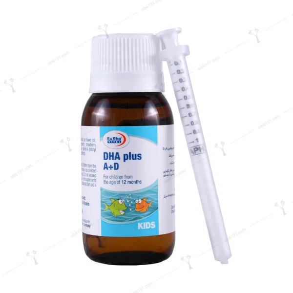 قطره دی اچ ای پلاس آ+د یوروویتال 60 میلی لیتری