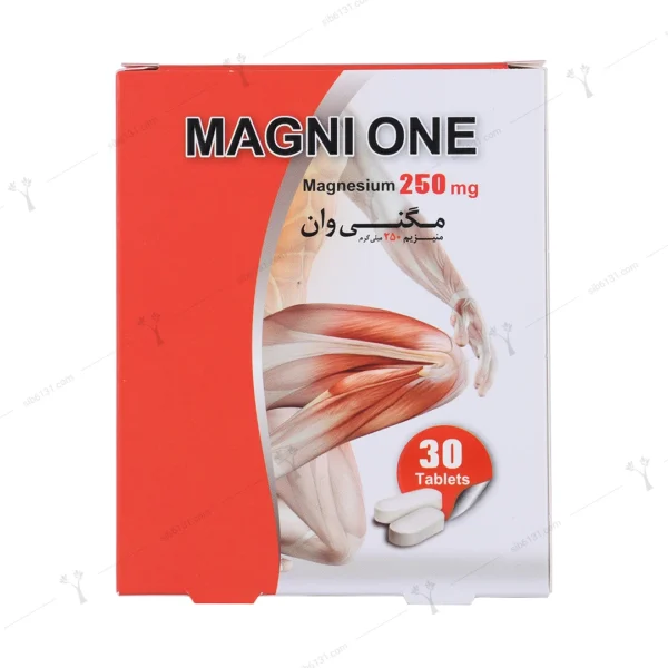 قرص مگنی وان 250 میلی لیتری دنیا دارو 30 عددی