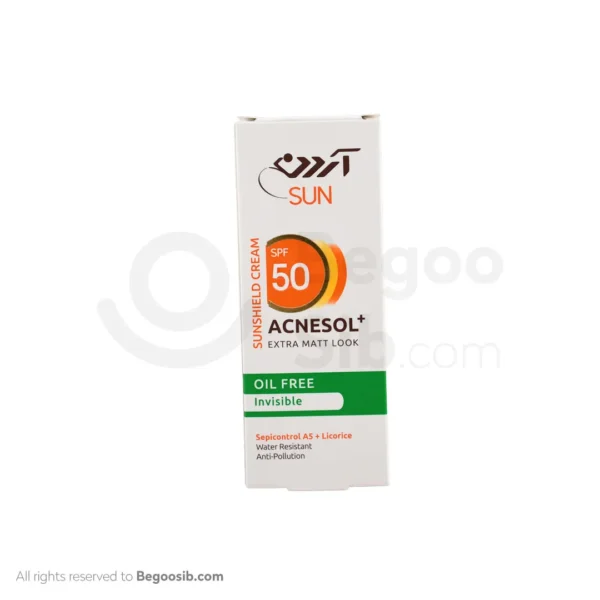 رم ضد آفتاب آکنه سول آردن SPF50 فاقد چربی بدون رنگ با مات‌کنندگی بالا 50 گرمی