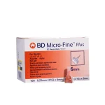 سر سوزن پن انسولین  100عددی Micro fine BD6