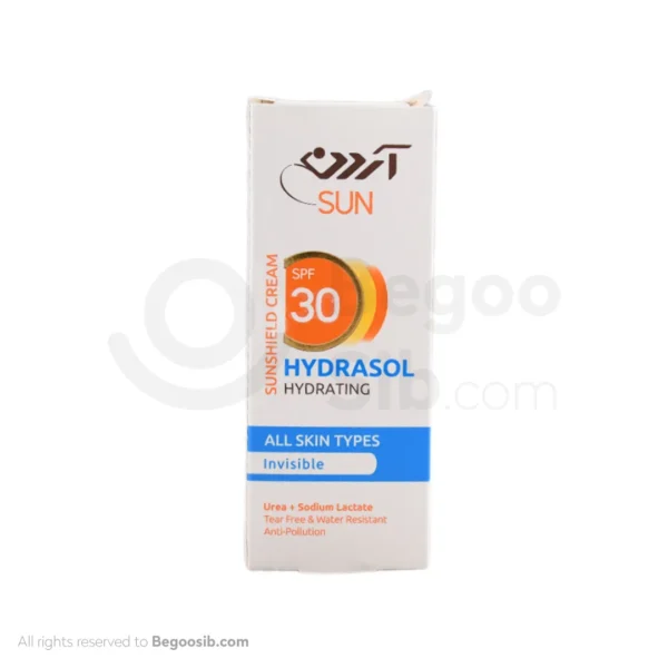 کرم ضد آفتاب بی رنگ آردن هیدراسل spf 30 مناسب انواع پوست 50 میلی لیتری