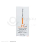 ضد آفتاب بی رنگ ژیناژن spf 50 پوست مختلط و چرب  50 میلی لیتری
