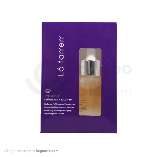 سرم دور چشم کافئین 10% +EGCG+HA لافارر 15 میلی لیتری