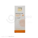 کرم ضد آفتاب هایلی پروتکتیو بدون رنگ نئودرم SPF 50 مخصوص پوست نرمال تا خشک 50 میلی لیتری