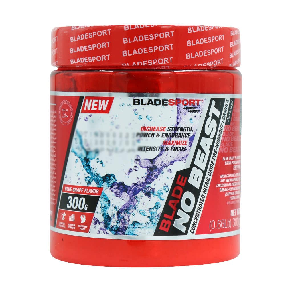 Blade-Sport-No-Beast-300 پودر بلید نو بیست با طعم انگور بلید اسپرت 300 گرمی - Image 1