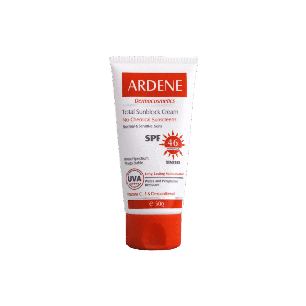 کرم ضد آفتاب رنگی SPF46 آردن پوست های معمولی و حساس 50 گرمی
