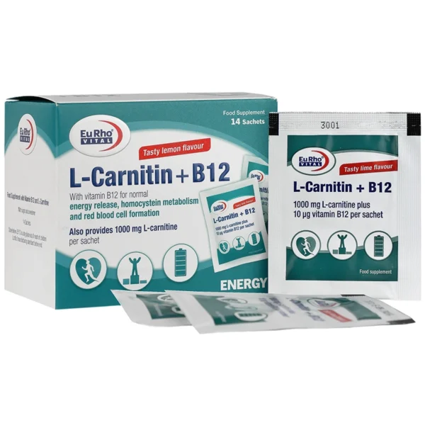 ساشه ال کارنیتین پلاس B12 یوروویتال 14 عددی