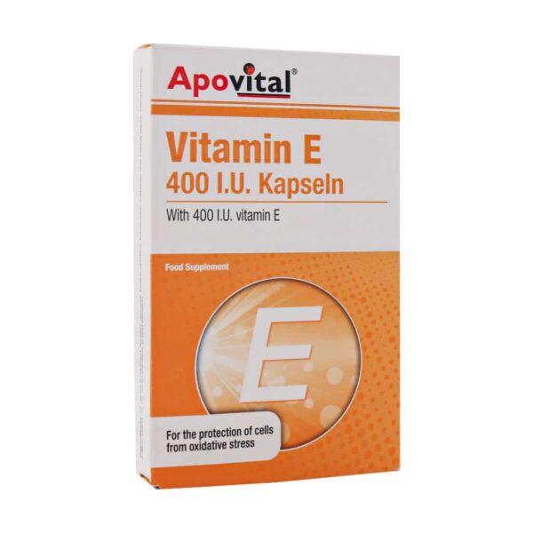 کپسول ژلاتینی نرم ویتامین E 400 واحد آپوویتال 40 عددی
