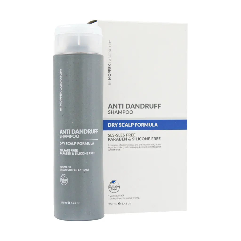 Moppek-Anti-Dandruff-Shampoo-For-Dry-Scalp-250 شامپو ضد شوره خشک موپک 250 میلی لیتری - Image 1