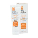 کرم ضد آفتاب فاقد چربی SPF50 پرودرما برای پوست‌های چرب و جوش‌دار بژ طبیعی 40 میلی لیتری
