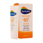 کرم ضد آفتاب بی رنگ سری کیت مدل Silk Touch با SPF50 حجم 40 میلی لیتری
