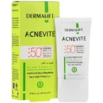 ضد آفتاب فلوئید +SPF50 بی رنگ مناسب پوست چرب آکنویت درمالیفت 40 میلی لیتری