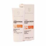 فلوئید ضد آفتاب کرم پودری برنزه +SPF50 بیزانس مناسب پوست مختلط و چرب 40 میلی لیتری