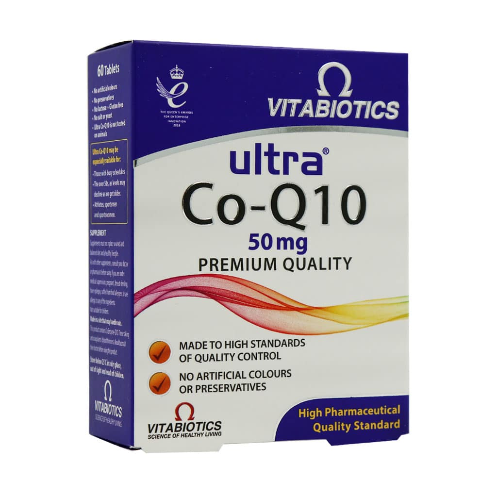 Vitabiotics-Ultra-Co-Q10-60-Tablets قرص اولترا کو کیوتن ویتابیوتیکس 60 عددی