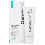 کرم ضد آفتاب ژنوبایوتیک spf 50 پوست خشک و معمولی بژ روشن 50 میلی لیتری