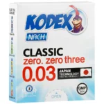 کاندوم فوق العاده نازک کلاسیک 0.03 کدکس 3 عددی