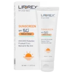 کرم ضد آفتاب لیپورکس +spf 50 پوست چرب بژ طبیعی 40 میلی لیتری