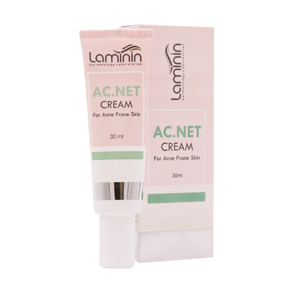 Laminin-AC.NET-Anti-Acne-Cream-30 کرم ضد جوش اکنت لامینین مناسب پوست مستعد آکنه ۳۰ میلی لیتری - Image 1